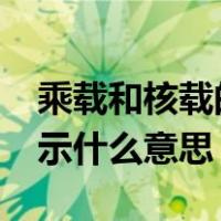 乘载和核载的意思是什么?（乘载核载分别表示什么意思）