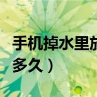 手机掉水里放米里好吗（手机掉水里放米里要多久）