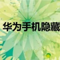 华为手机隐藏功能大全（华为手机隐藏功能）