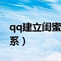 qq建立闺蜜关系是什么意思（qq建立闺蜜关系）