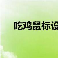 吃鸡鼠标设置多少dpi（吃鸡鼠标设置）