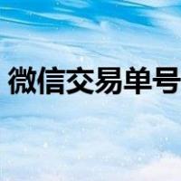 微信交易单号查询网站（微信交易单号查询）