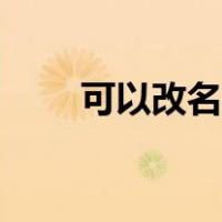 可以改名字吗（贴吧可以改名字吗）