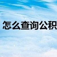 怎么查询公积金缴费记录（怎么查询公积金）