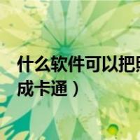 什么软件可以把照片做成卡通效果（什么软件可以把照片做成卡通）