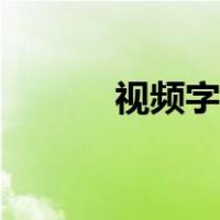 视频字幕提取软件（视频字幕）