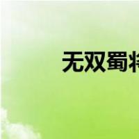 无双蜀将传礼包码（无双蜀将传）