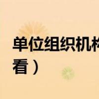 单位组织机构代码在哪看（组织机构代码在哪看）