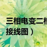 三相电变二相电电费一样吗（三相电变二相电接线图）