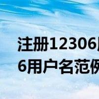 注册12306用户名格式怎么填写（注册12306用户名范例）