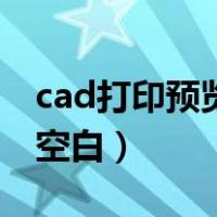 cad打印预览空白是怎么回事（cad打印预览空白）