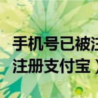 手机号已被注册支付宝怎么解决（手机号已被注册支付宝）