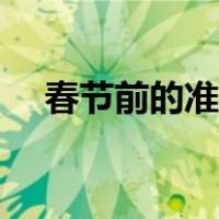 春节前的准备英语作文（春节前的准备）