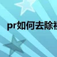 pr如何去除视频水印（如何去除视频水印）