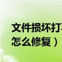 文件损坏打不开怎么修复（lol应用文件损坏怎么修复）