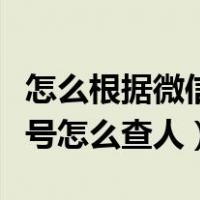 怎么根据微信交易单号查交易人（微信交易单号怎么查人）