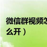 微信群视频怎么禁止成员转发（微信群视频怎么开）