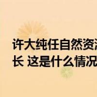 许大纯任自然资源部副部长，徐忠舜任国家消防救援局副局长 这是什么情况？