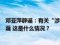 邓亚萍辟谣：有关“涉贪腐被带走调查”等消息纯属造谣污蔑 这是什么情况？