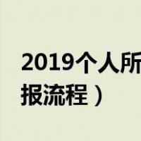 2019个人所得税申报表（2019个人所得税申报流程）