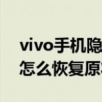 vivo手机隐藏图标如何恢复（vivo隐藏图标怎么恢复原状）