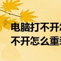 电脑打不开怎么重装系统win7教程（电脑打不开怎么重装系统）