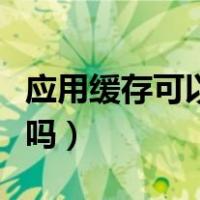 应用缓存可以清理吗安卓（应用缓存可以清理吗）