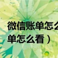 微信账单怎么看给一个人转了多少钱（微信账单怎么看）