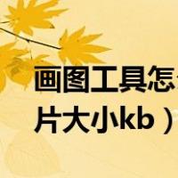 画图工具怎么改变图片大小kb（怎么改变图片大小kb）