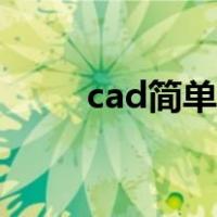 cad简单图纸图片（cad简单图纸）