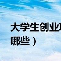 大学生创业项目有哪些?（大学生创业项目有哪些）