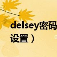 delsey密码锁忘记密码（delsey密码锁怎么设置）