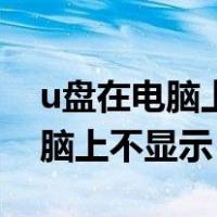 u盘在电脑上不显示文件夹怎么办（u盘在电脑上不显示）