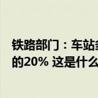 铁路部门：车站多功能候车座椅数量不得超过全部候车座椅的20% 这是什么情况？