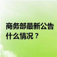 商务部最新公告！对这些反倾销措施进行期终复审调查 这是什么情况？