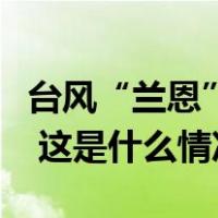 台风“兰恩”两度登陆日本，鸟取县暴雨成灾 这是什么情况？