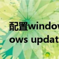 配置windows update还原更改（配置windows update）