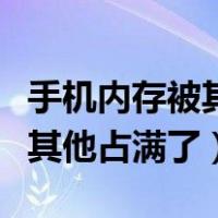 手机内存被其他占满了怎么清理（手机内存被其他占满了）