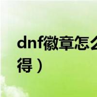 dnf徽章怎么弄最划算（dnf徽章怎么快速获得）