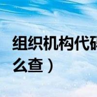 组织机构代码查询官网（单位组织机构代码怎么查）