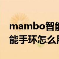 mambo智能手环怎么连接手机（mambo智能手环怎么用）