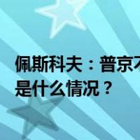 佩斯科夫：普京不会前往印度参加二十国集团领导人峰会 这是什么情况？