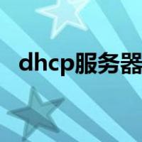 dhcp服务器设置网关（dhcp服务器设置）