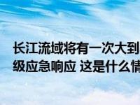 长江流域将有一次大到暴雨降水过程，长江防总启动防汛Ⅳ级应急响应 这是什么情况？