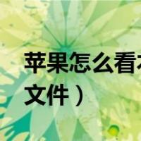 苹果怎么看本地文件夹（iphone怎么看本地文件）