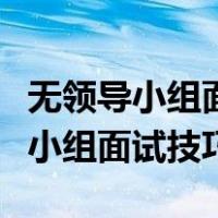 无领导小组面试技巧和注意事项时间（无领导小组面试技巧）