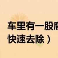 车里有一股腐臭味但又找不到（车内臭味怎么快速去除）