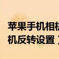 苹果手机相机反转设置怎么设置（苹果手机相机反转设置）