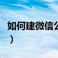 如何建微信公众号写文章（如何建微信公众号）