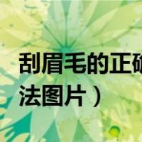 刮眉毛的正确方法图片视频（刮眉毛的正确方法图片）